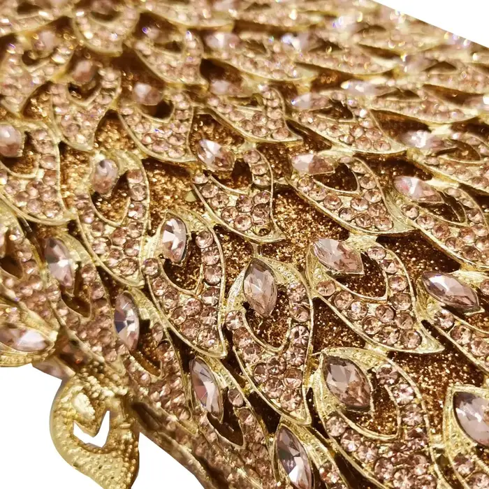 Boutique De FGG femmes élégantes soirée Minaudiere sacs De mariage mariée cristal pochette