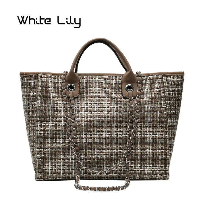 Grand sac à main en nylon pour femme