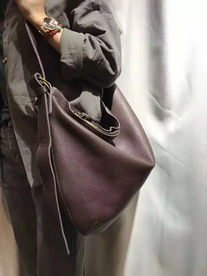 Sac à bandoulière en cuir véritable souple pour femmes, première couche de peau de vache, style rétr