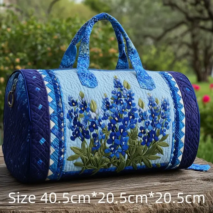 Sac de voyage matelassé imprimé 3D tendance pour femme