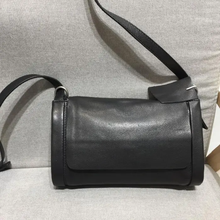 Sac à main classique en cuir de vache véritable pour femme