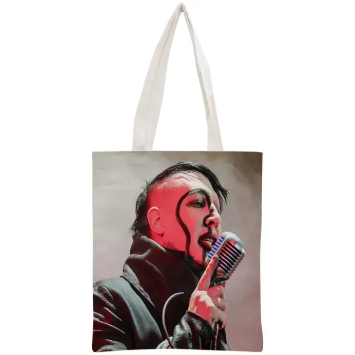 Sac fourre-tout personnalisé Marilyn Manson pour femme