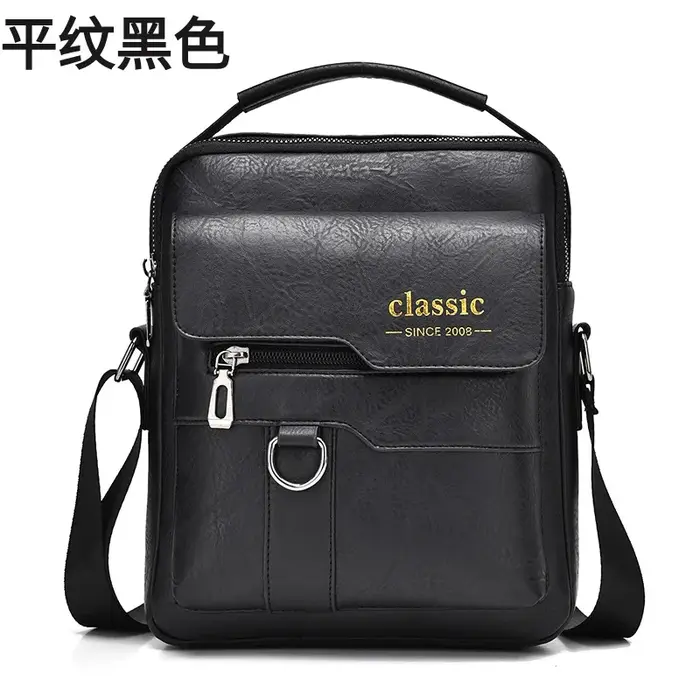 Sac à bandoulière pour hommes, sacoche d'affaires vintage à bandoulière