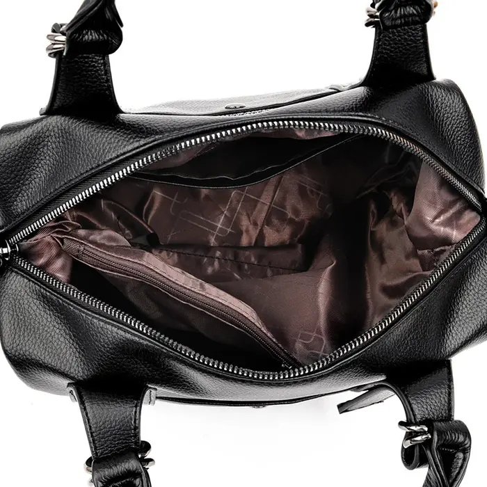 Sac fourre-tout décontracté en cuir pour femme