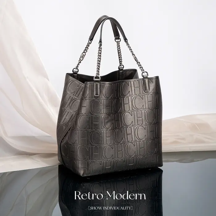 Sac à Main Rétro Classique avec Lettre Design pour Femme, Sacoche de Grande Capacité, Solide, Nouvel
