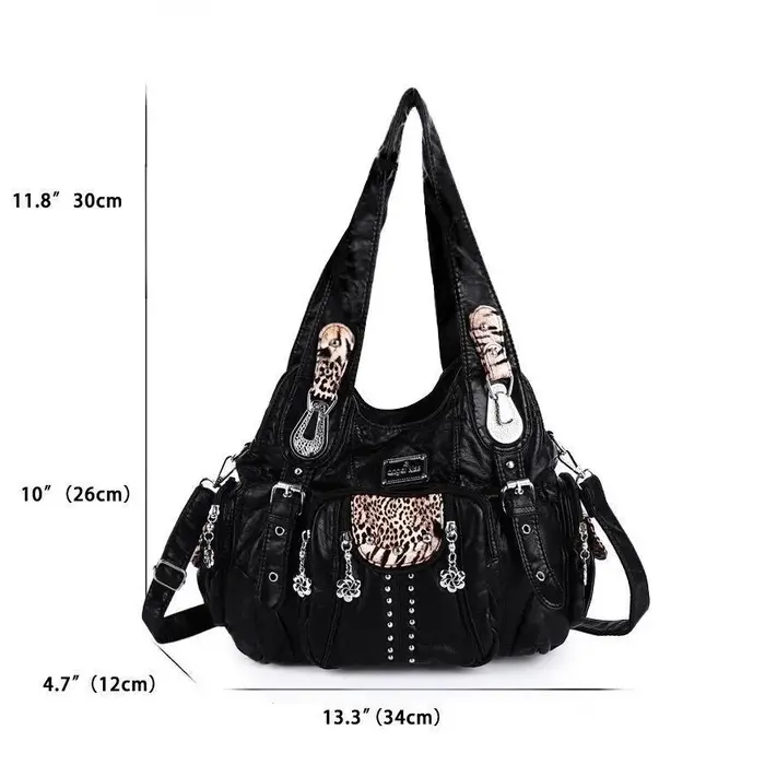 Angel Kiss – sac à bandoulière en cuir PU pour femmes, sac à main de grande capacité, sac à bandouli