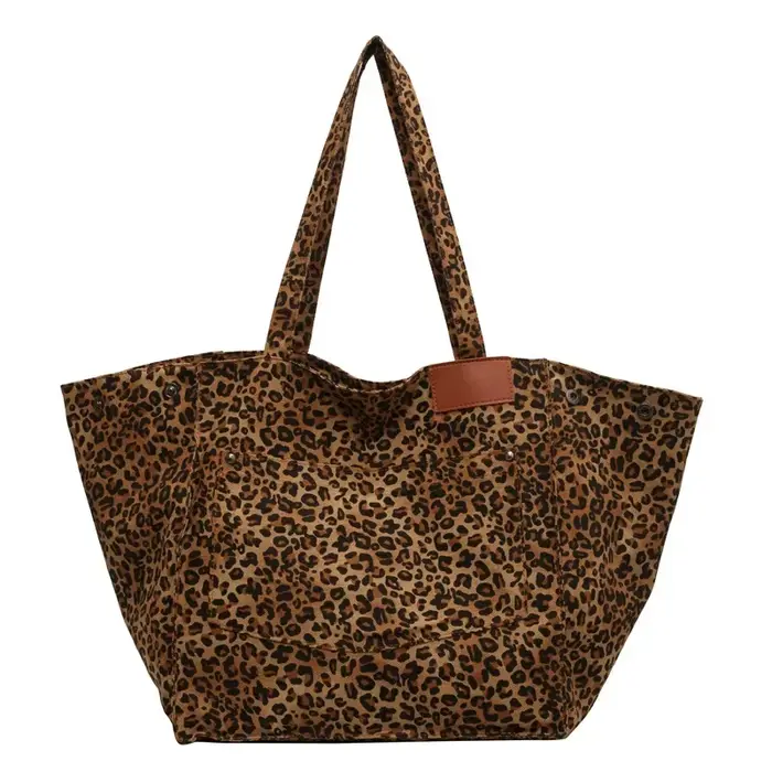 Design léopard 2023 mode coréenne Shopper grands sacs à provisions pour femmes sac à main dame sac à
