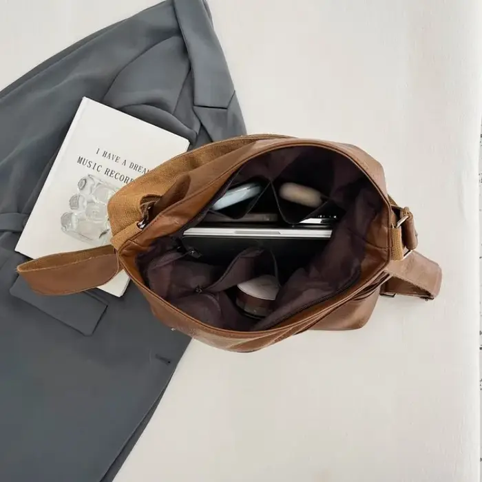 Sac à main vintage en cuir pour femme