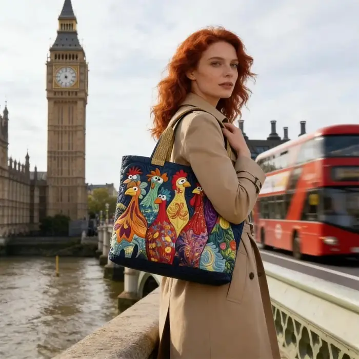 Sac fourre-tout matelassé vintage tendance