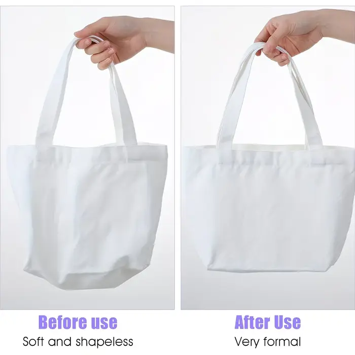 3 inserts rectangulaires en plastique pour fonds de sacs