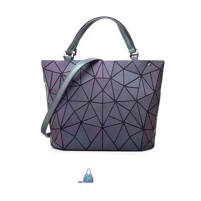 Sacs à paillettes lumineux géométriques pour femmes 2024, sacs à bandoulière matelassés, sacs à main