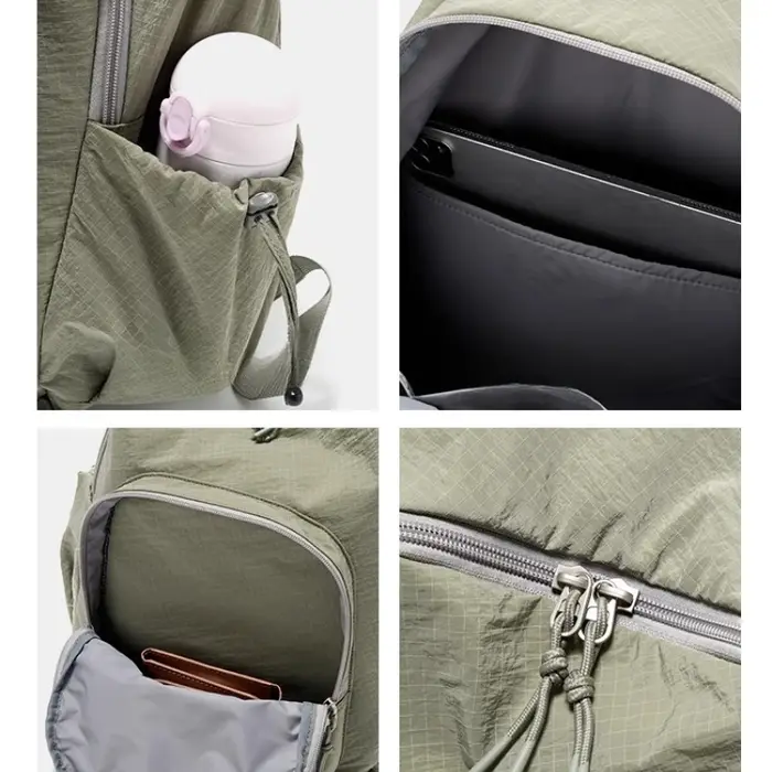 Fouvor Sac à dos pour femme 2025 Nouveau style minimaliste décontracté tissu Oxford grande capacité pour sports de plein air sac à dos de voyage 3059-03