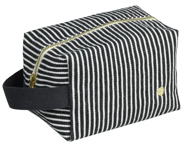 Trousse cube Basile Caviar S 10 x 16 x 10