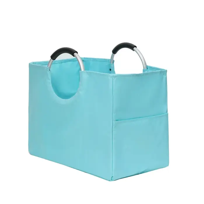 Sac de courses multifonctionnel avec poignées en aluminium, sac fourre-tout pliable, réutilisable, g