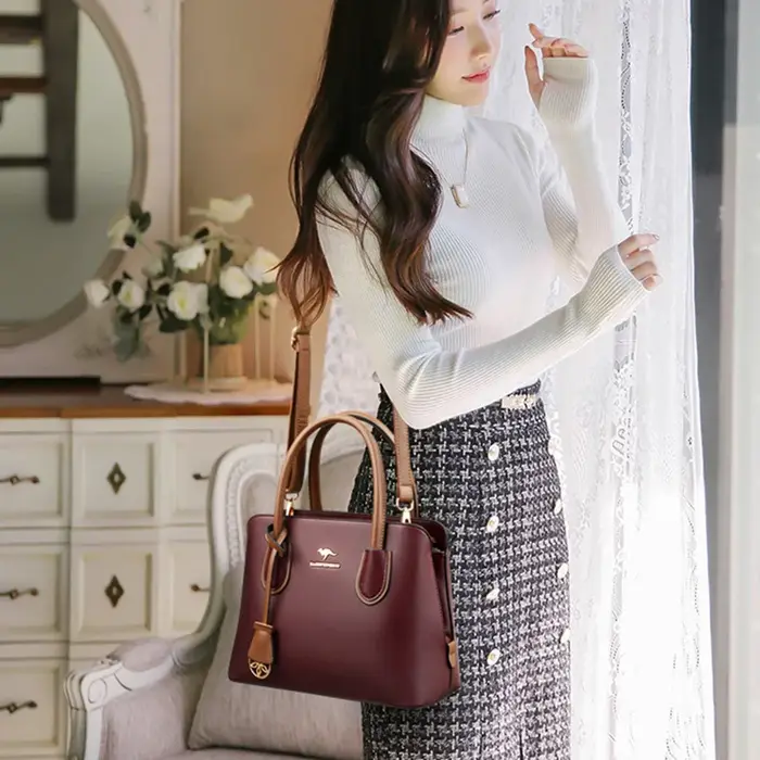 Sacs à main en cuir de luxe pour femmes, sacs à bandoulière design, fourre-tout de grande capacité,