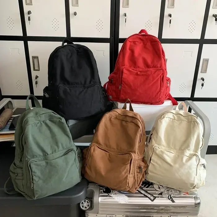 Sac à dos Vintage en toile délavée pour femmes
