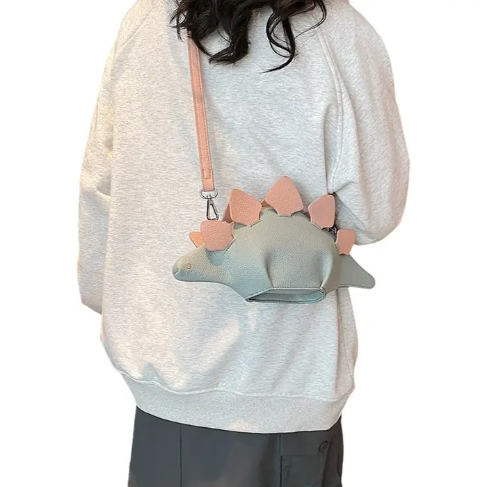 Sac bandoulière mini dinosaure tendance pour femme