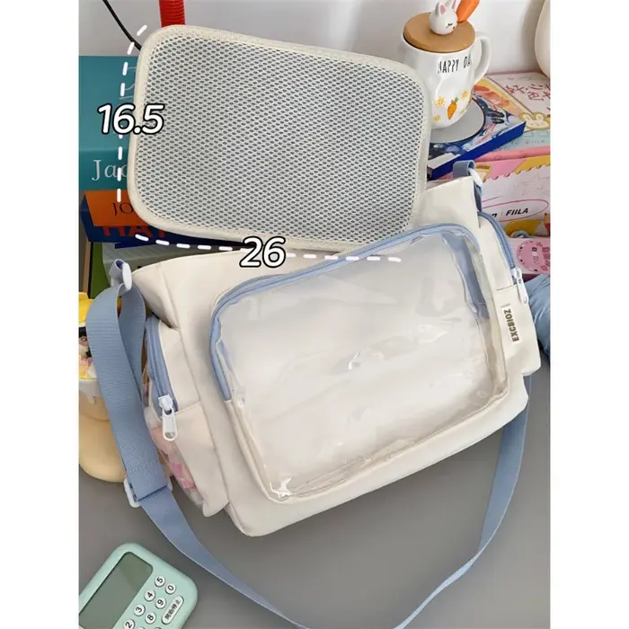 Sac bandoulière transparent tendance pour filles