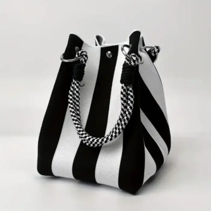 Sac à main rétro multicolore pour femme – Sac fourre-tout de grande capacité avec fermeture à boucle et bandoulière fixe durable pour le travail et les voyages