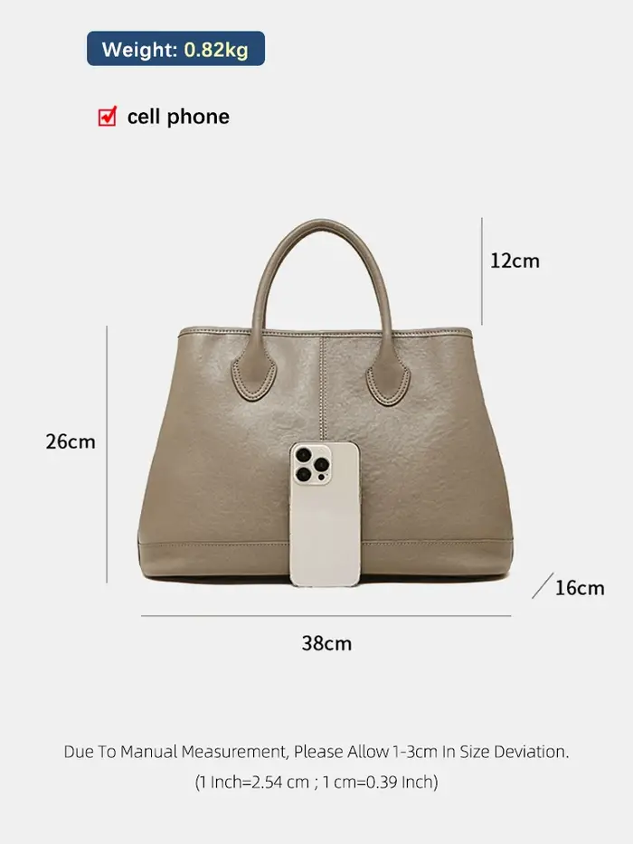 Sac Zency Femme 2026 en Cuir Naturel Grande Capacité