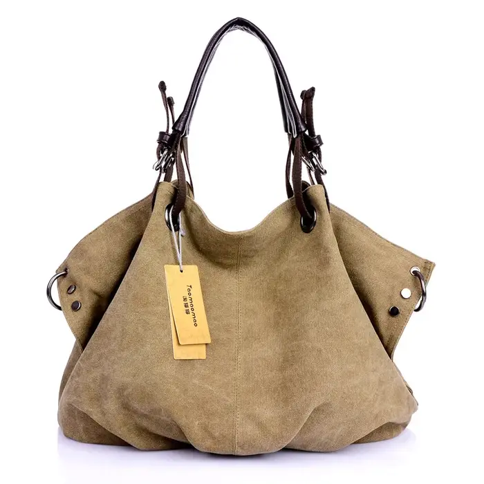 Décontracté femmes toile Sac à bandoulière voyage Sac de messager grande capacité fourre-tout Sac à poignée supérieure