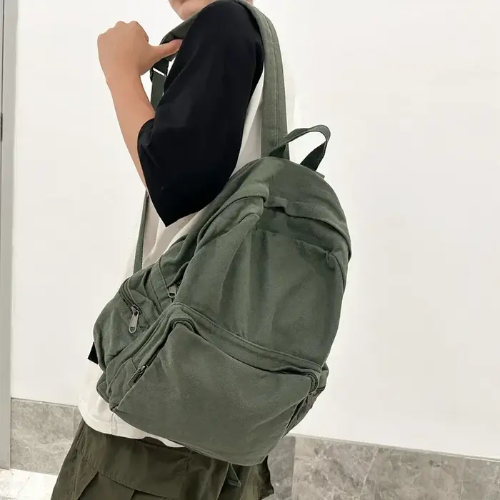 Sac à dos Vintage en toile délavée pour femmes