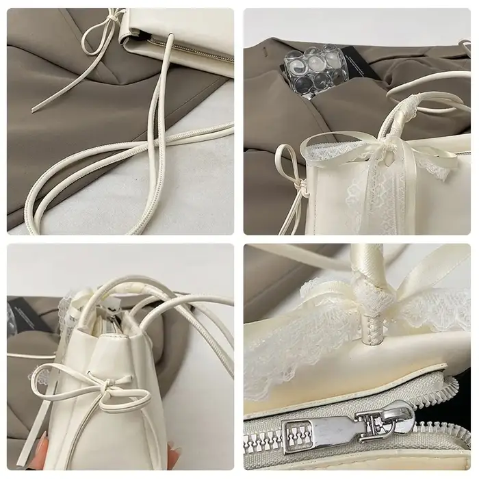 Sac à bandoulière multicolore tendance en cuir PU