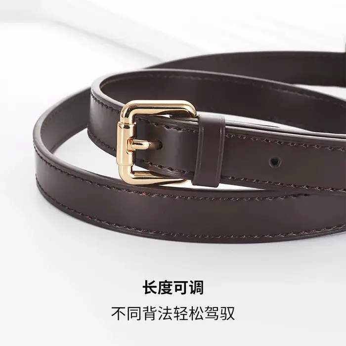Sangles de sac en cuir de remplacement marron foncé pour LV Speedy 20 25 30 bretelles réglables sacs longs accessoires de ceinture
