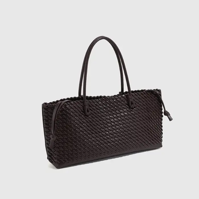 Sac à bandoulière de luxe pour femmes, sac de Shopping tissé exquis, élégant, Simple, grande capacit