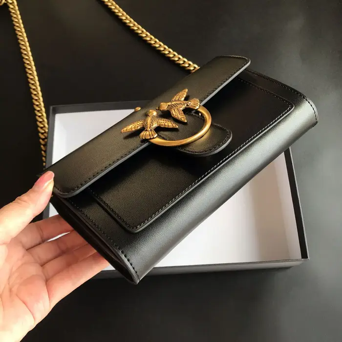 Nouveau sac en cuir véritable style Pinko