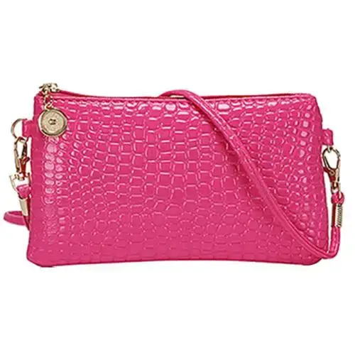 Sac à main en similicuir avec fermeture éclair pour femme