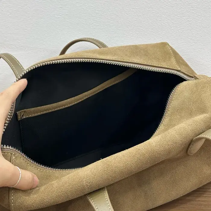 2026 nouveau hiver rétro et minimaliste Maillard couleur fourre-tout grand sac véritable Chamois cuir de vache dame sac à main de banlieue