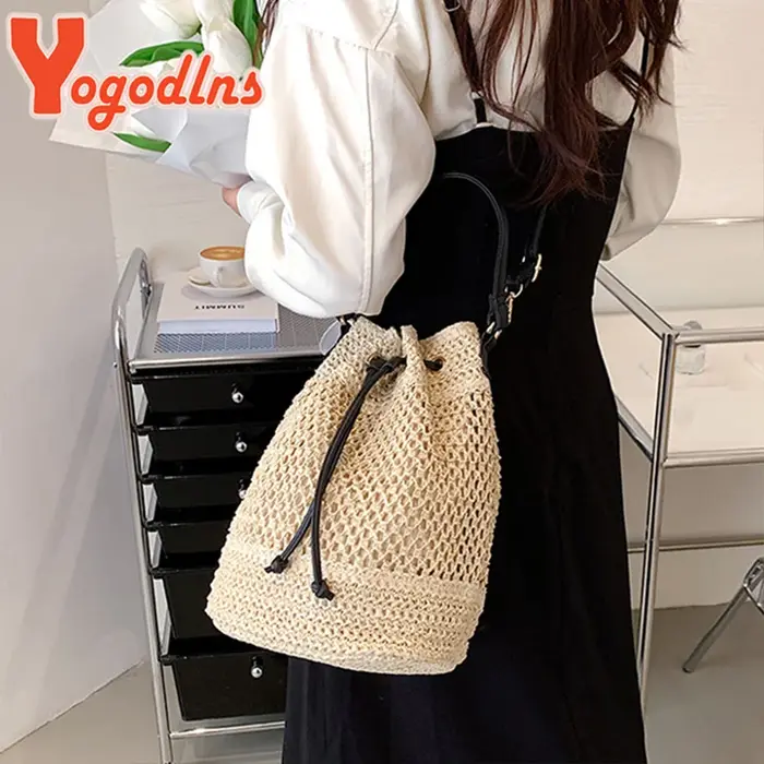 Sac d'été en paille tressée pour femmes