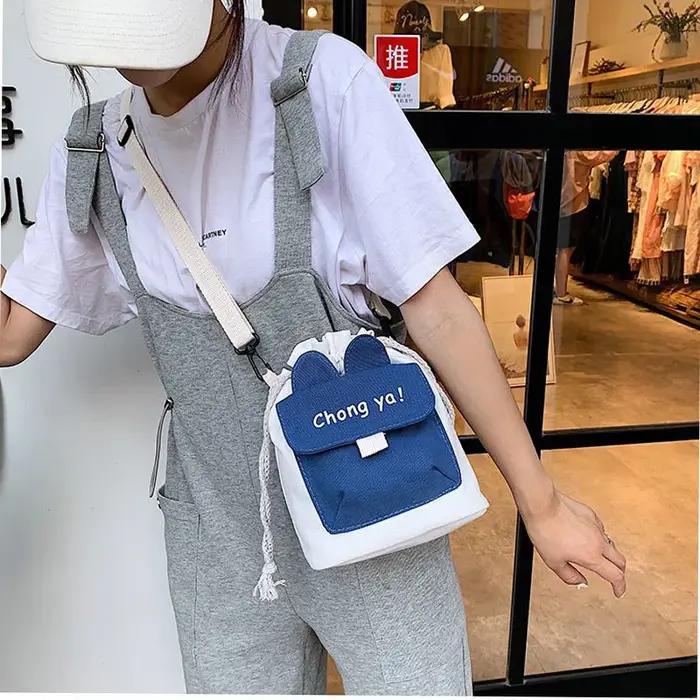 Sac à bandoulière en toile pour femmes
