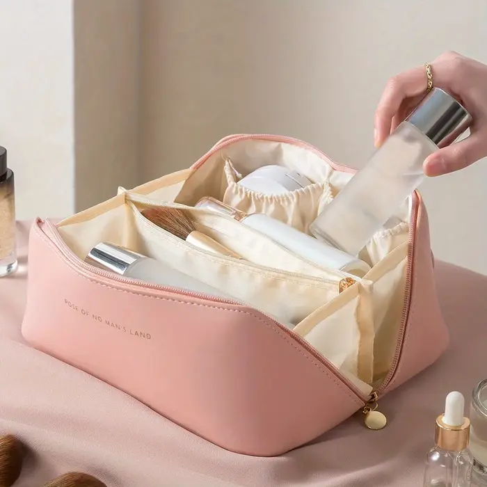 Organisateur de maquillage trousse de toilette féminine sac