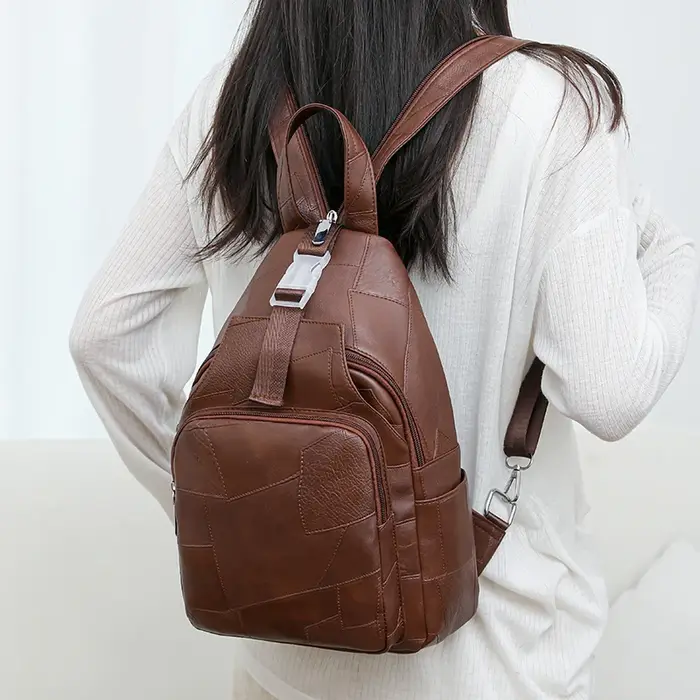Sacs à dos multifonctions en cuir PU pour femmes