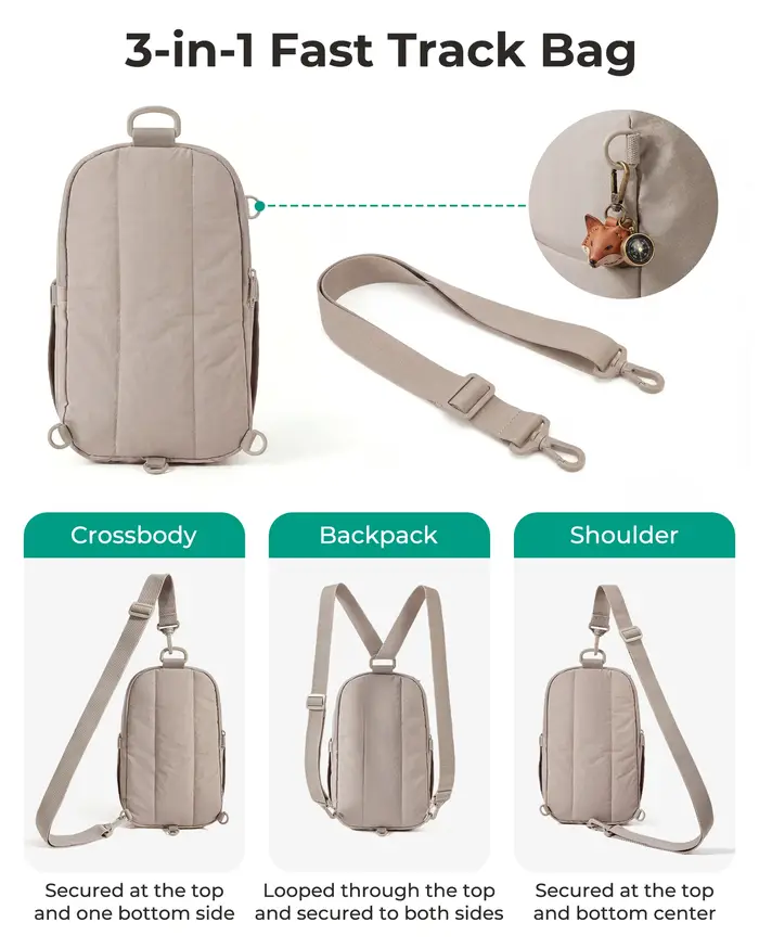 BAGSMART Petit sac à bandoulière pour femme