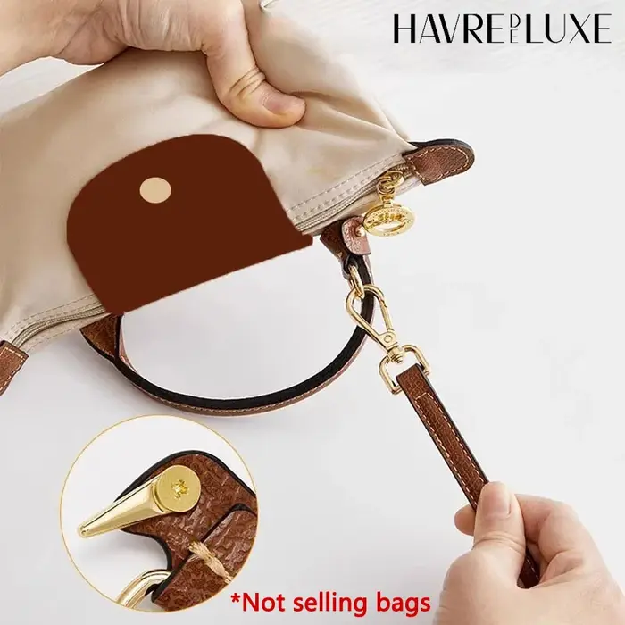 Mini sacs à bandoulière en cuir adaptés aux mini pochettes Longchamp