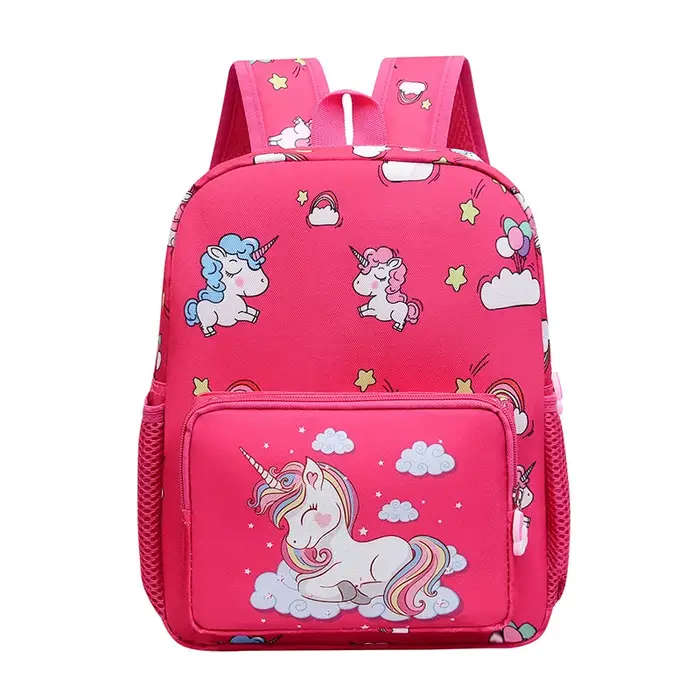 Sac à dos Licorne pour Enfants, Cartable Double Épaule, Sac à Dos de Dessin Animé Imperméable, Sac à