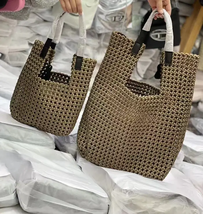 Sac à main tissé en néoprène pour femme