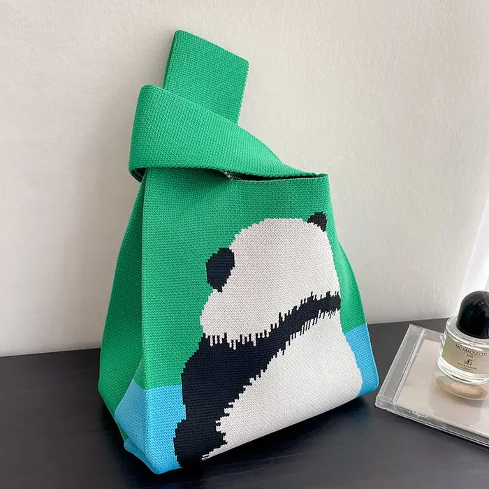 Sac à main en tricot fait à la main pour femme