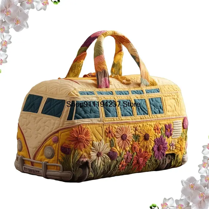 Sac de voyage matelassé Hippie Van