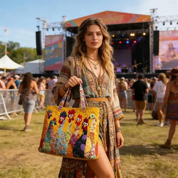 Sac fourre-tout matelassé vintage pour femme