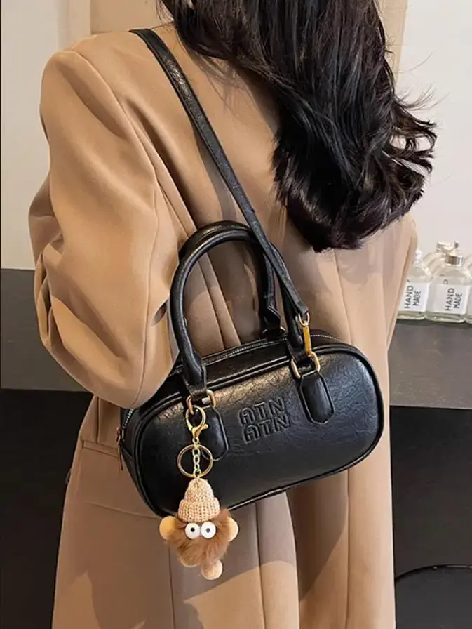 Sac de bowling pour femme, petit sac carré, sac à bandoulière chiminitié pour filles, sac Boston, po