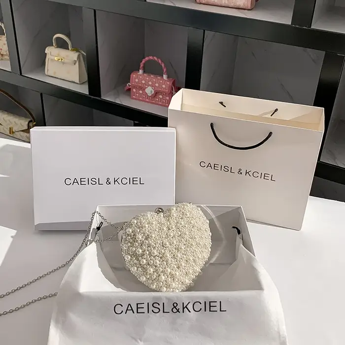 Sac à main en forme de cœur perlé pour femme, sac de soirée, pochette de fête de mariage, sac messag