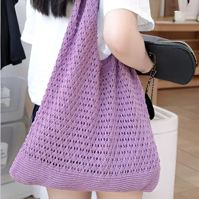 Sac fourre-tout en crochet pour femme