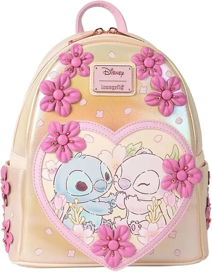 Sac à bandoulière à double sangle The Aristocats Marie Lady Floral Footsy pour femme, sac à dos de voyage