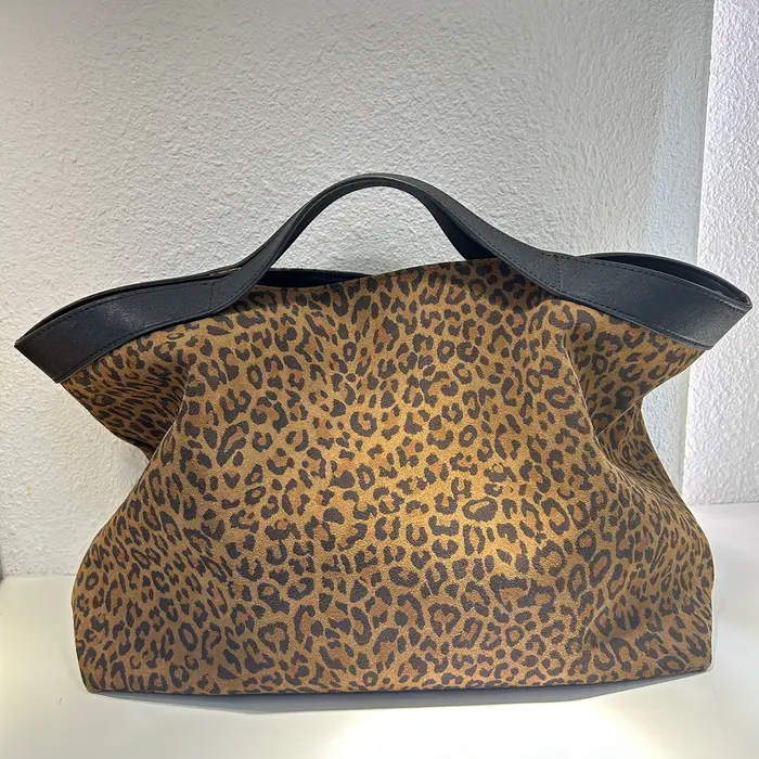 Sac fourre-tout en cuir suédé Mendy pour femme, grand sac à bandoulière de luxe, tendance, imprimé a