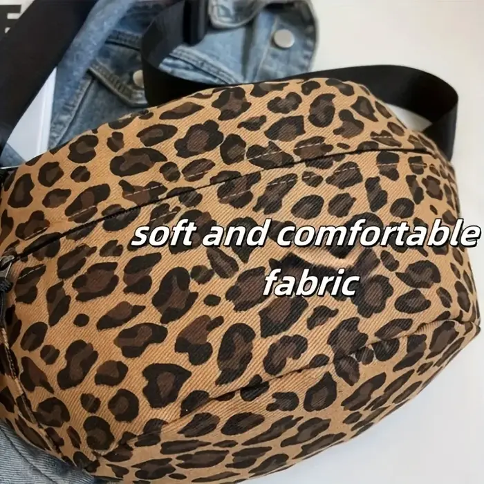 Sac banane imprimé léopard