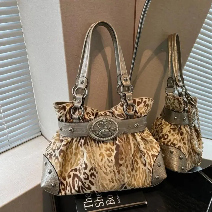 Sac à main et sac à bandoulière imprimé léopard, sac de créateur, Bolsos Mujer, sac à bandoulière ré